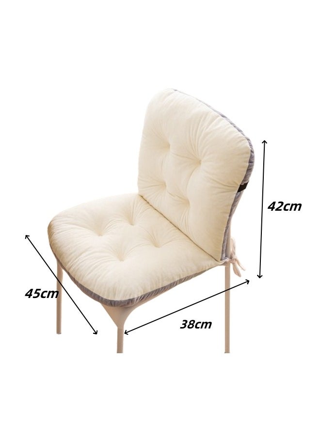 Aikenn Simple Style Cushions Chair Cushions Office Chair Cushions Thickened Chair Cushions Plush Suitable For Classrooms Offices Restaurants (White)  - Image 2
