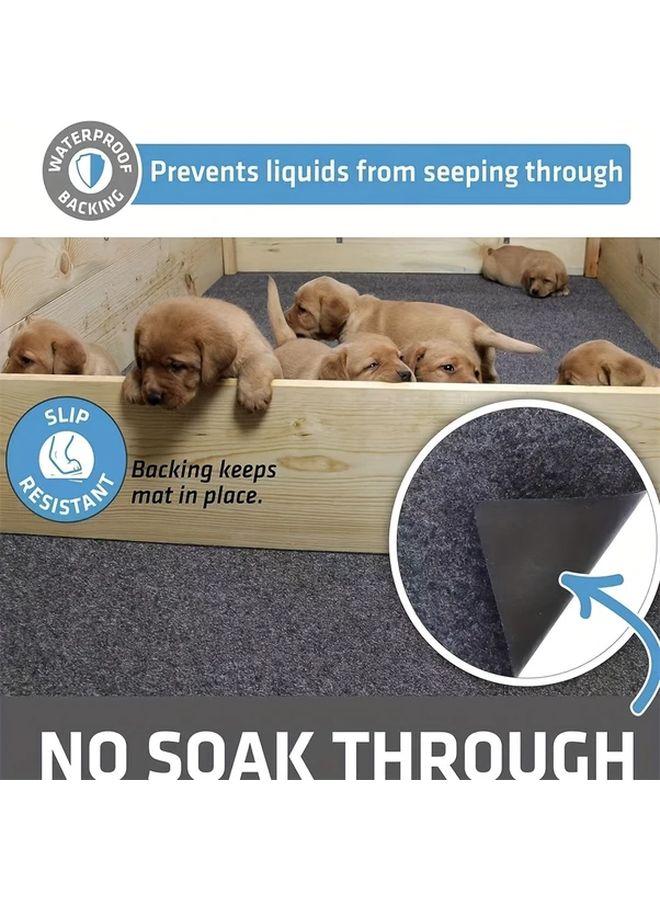 Washable Reusable Pet Potty Training Pads Non Slip Felt Mat 47 24 Inch X 49 21 Inch - Image 1