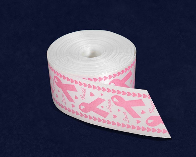 Fundraising For A Cause Satin Pink Awareness Ribbon by The Yard - 10 Yards Breast Cancer Awareness Satin Ribbon Roll for Crafting, Gift Wrapping, and Decorations - Image 2