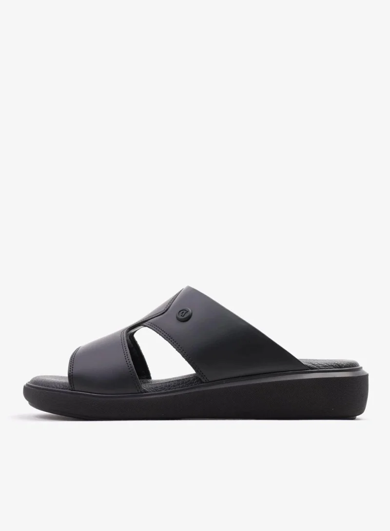 اومو كافالير Uomo Cavalier Stylish Comfortable Footbed, Adjustable Side Clasp Black