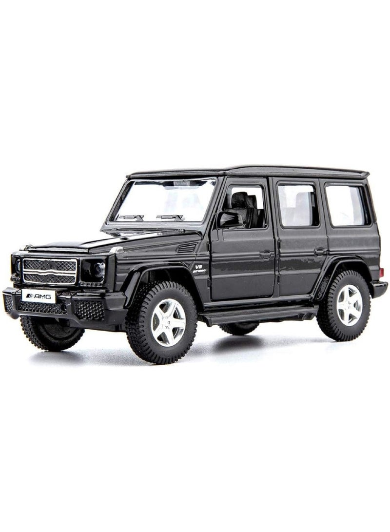 1:36 Alloy Off-Road Car Model , Pull-Back Toy Car With Opening Doors , Collector Display , Model Car Gift For Boys And Girls Black , 13 cm*5 cm*5.2 cm - Image 1