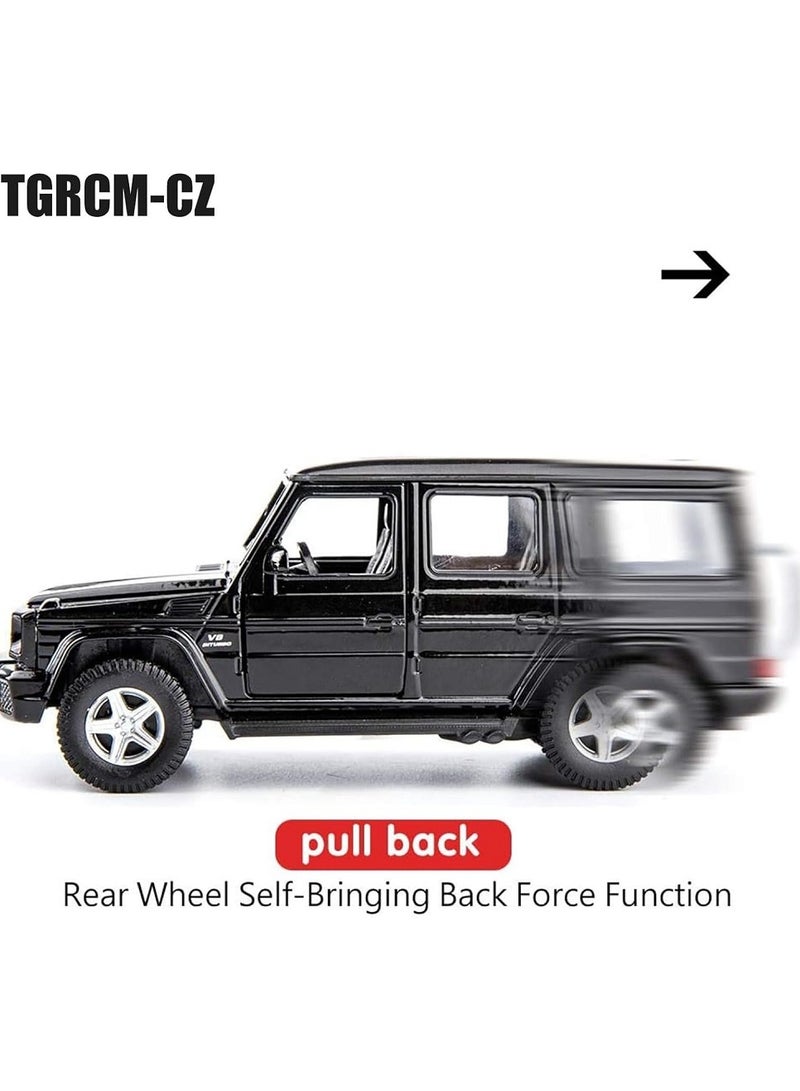 1:36 Alloy Off-Road Car Model , Pull-Back Toy Car With Opening Doors , Collector Display , Model Car Gift For Boys And Girls Black , 13 cm*5 cm*5.2 cm - Image 3