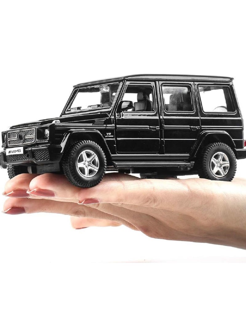 1:36 Alloy Off-Road Car Model , Pull-Back Toy Car With Opening Doors , Collector Display , Model Car Gift For Boys And Girls Black , 13 cm*5 cm*5.2 cm - Image 5
