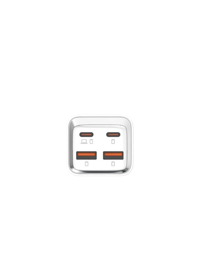 ريبنيو شريط تمديد الطاقة 65 وات، محطة شحن سطح المكتب متعددة المنافذ - 2 × USB-C PD 65 وات + 2 × USB-A QC 60 وات، شاحن سريع بأربعة منافذ مع سلك بطول 150 سم، يدعم Auto-ID PD4+ QC3.0 PPS VOOC AFC، هيكل كمبيوتر مقاوم للحريق - مثالي للمنزل والمكتب - Image 5