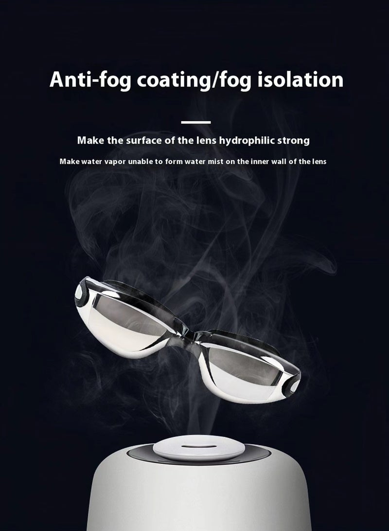 Generic Swim Goggles with Attached Earplugs, Waterproof and Fog-Resistant, High Definition Lens, Wide Field of View, 3D Soft Seal, Adjustable Strap - Image 4