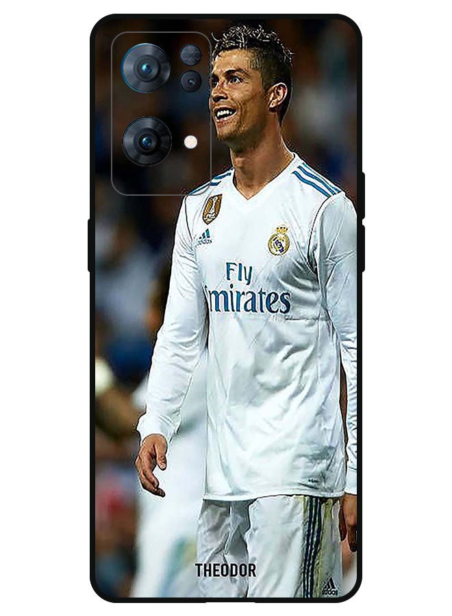 Theodor غطاء حماية لجهاز OPPO Reno 7 PRO 5G رونالدو مبتسم - Image 1