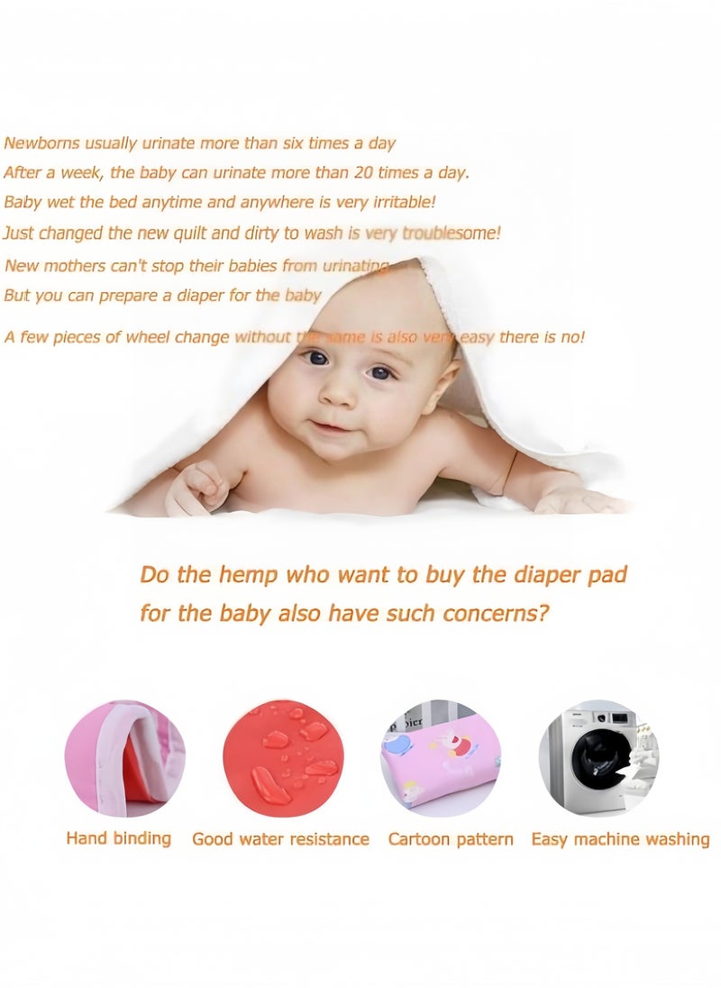 Vinnatsu Waterproof bed sheet,Baby diaper pad,Waterproof Bed Pad Washable Mattress Protector for Baby Toddler Children Pet and Adults with Incontinence by,Reusable & Washable Pee Pads 70 * 90cm  - Image 3