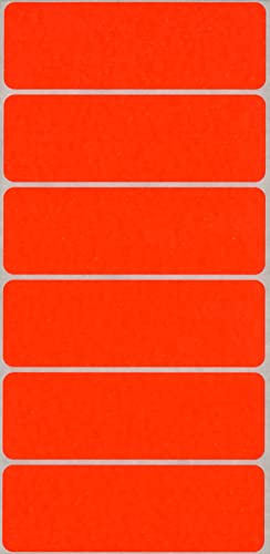MACO Neon Red Rectangle Color Coding Labels, 1 x 3 Inches, 200 Per Box (MS1648-RG) - Image 2