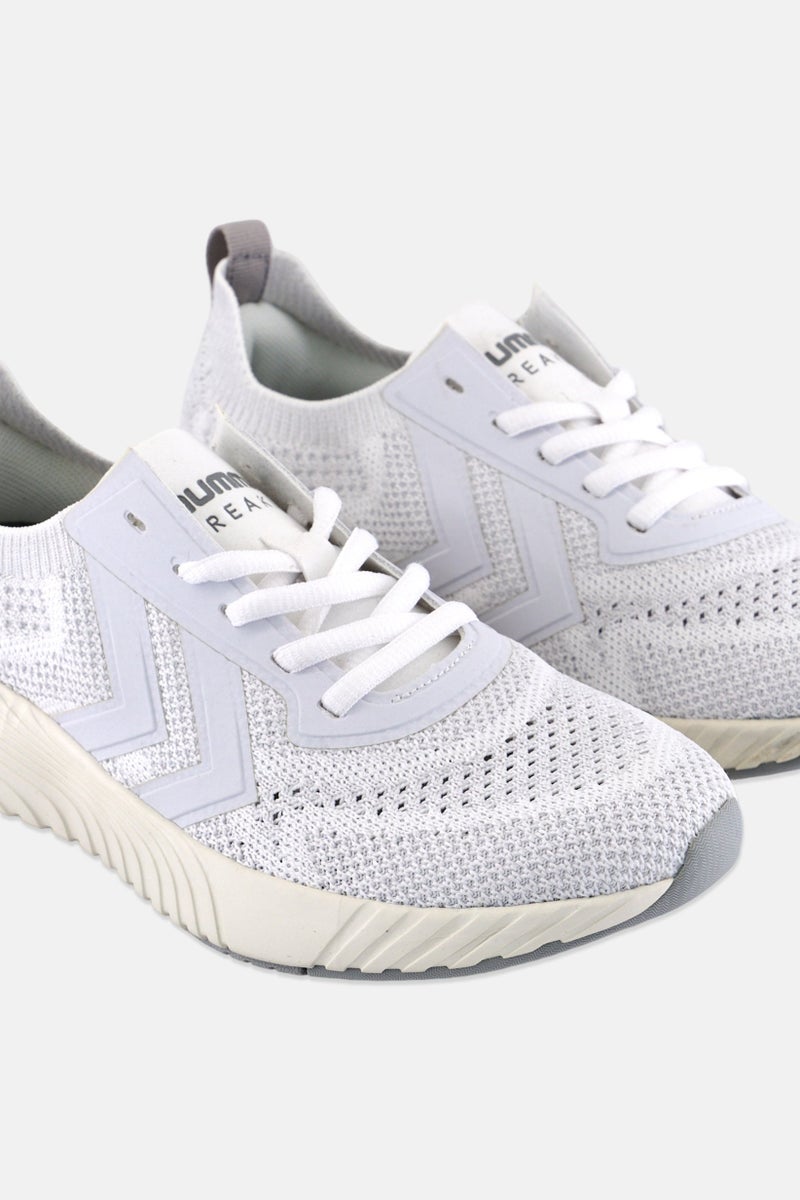 Hummel Kids Boy Breaker Seamless Lace Up Training Shoes, White - Image 4