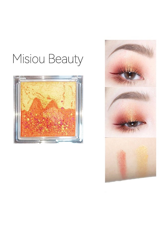 Misiou Beauty Landscape eyeshadow tray, waterproof, color, pearl, stage, Sunshine Jinshan #03  - Image 1