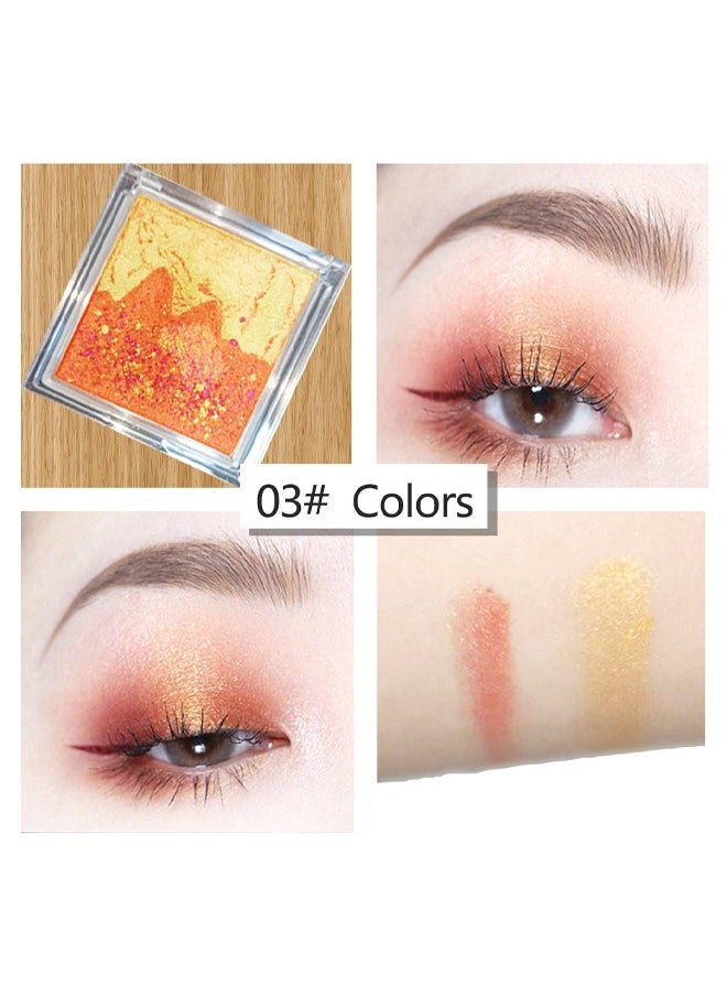 Misiou Beauty Landscape eyeshadow tray, waterproof, color, pearl, stage, Sunshine Jinshan #03  - Image 3