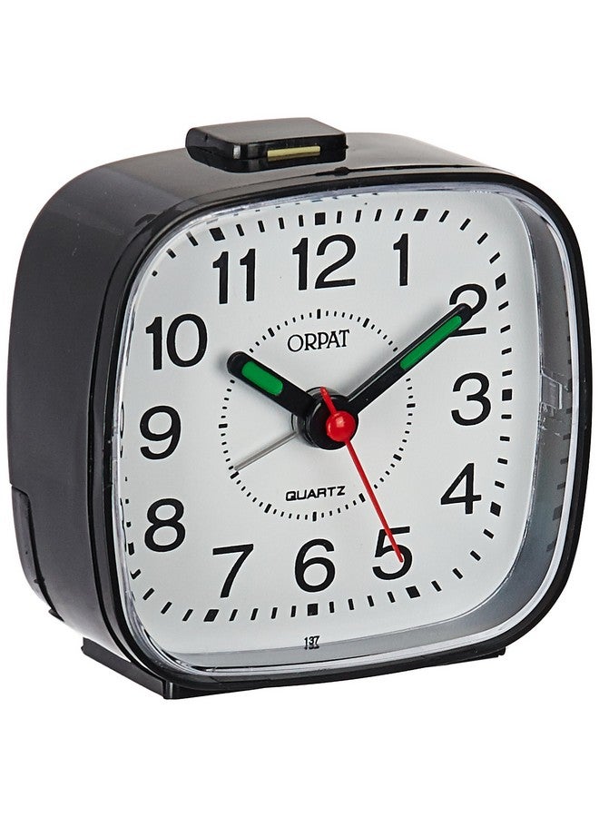 Orpat Plastic Beep Abstract Alarm Clock (Black, TBB-137) - Image 1