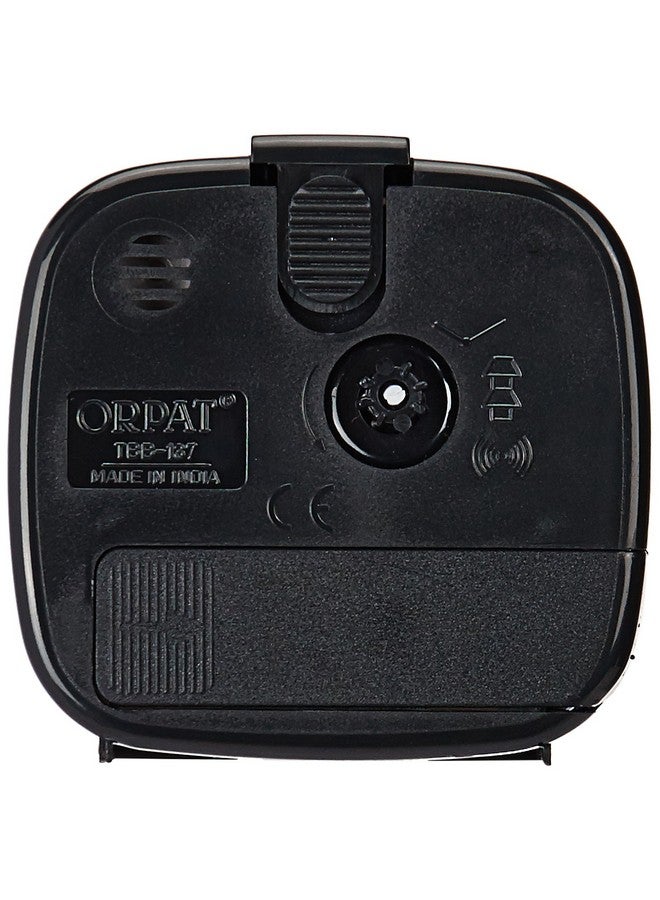 Orpat Plastic Beep Abstract Alarm Clock (Black, TBB-137) - Image 2