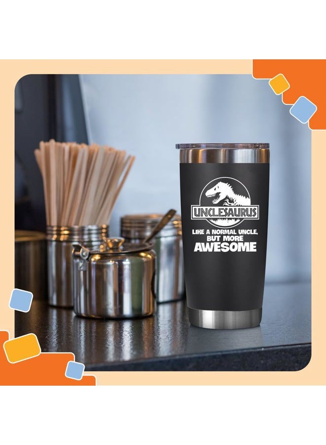 NewEleven Gift For Uncle From Niece, Nephew - Funny Unkie Gift, Uncle Birthday Gifts - Best Present For New Uncles, Funcle, Unky Announcement - 20 Oz Tumbler - Image 4