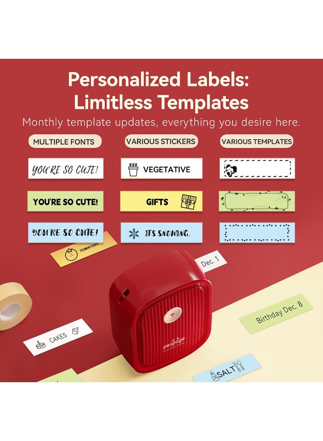 PeriPage P10 Voice Label Printer - Compact Bluetooth Thermal Label Maker, Easy-to-Use, Portable Design, Ideal for Home & Office - Image 5