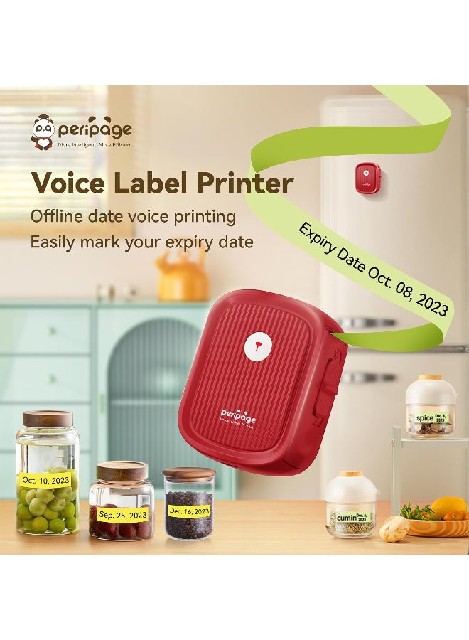PeriPage P10 Voice Label Printer - Compact Bluetooth Thermal Label Maker, Easy-to-Use, Portable Design, Ideal for Home & Office - Image 2