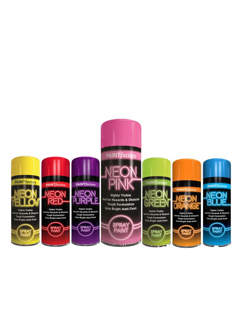 مصنع الطلاء دهان بخاخ نيون عالي الوضوح من مصنع الطلاء – اللون الوردي ٤٠٠ مل - Image 2