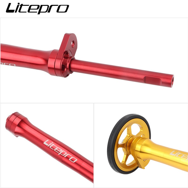 Lp Litepro Is Suitable For Small Cloth Folding Car Modified Aluminum Alloy Easy Wheel Extension Rod Telescopic Rod - Image 5