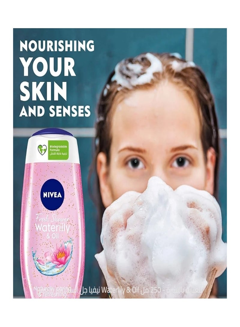 نيفيا جل استحمام بزنبق الماء والزيت 250 مل - Image 2