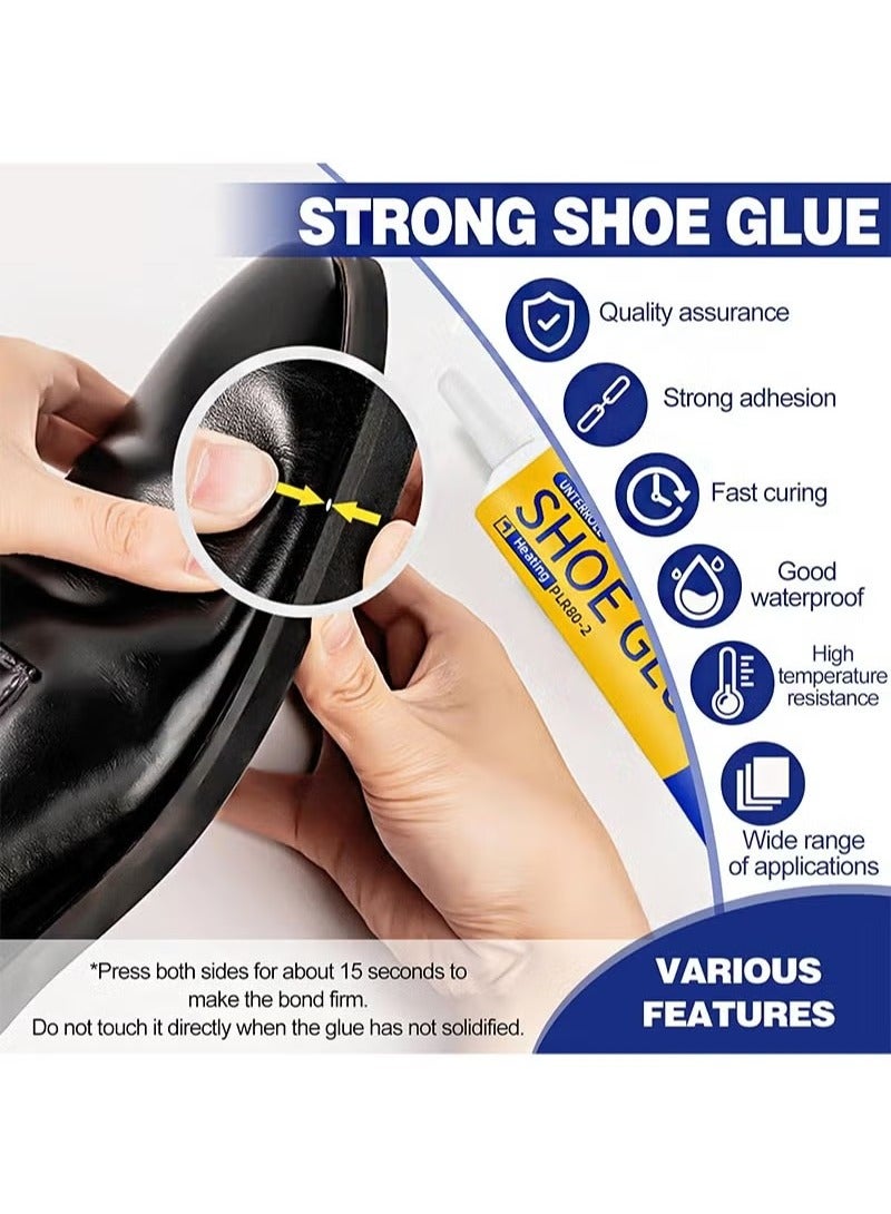 Aikanbo Shoe Glue Strong, Slow-Drying Transparent Shoe Repair Glue, Waterproof, Non-Hardening Glue for Shoes, Sole And Upper Repair Glue, Shoes Glue for Repairing Shoes, Boots, Leather（60ml） - Image 4