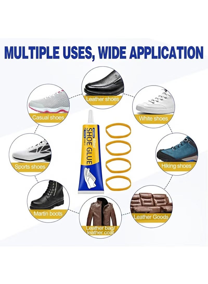 Aikanbo Shoe Glue Strong, Slow-Drying Transparent Shoe Repair Glue, Waterproof, Non-Hardening Glue for Shoes, Sole And Upper Repair Glue, Shoes Glue for Repairing Shoes, Boots, Leather（60ml） - Image 5