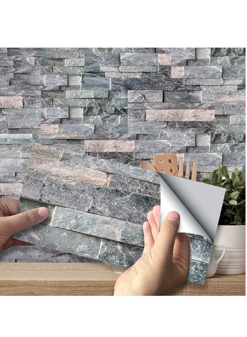 RATSAW 9*Modern Home Bathroom PVC Tile Wall Stickers Balcony Decor Waterproof Stick-on  - Image 1