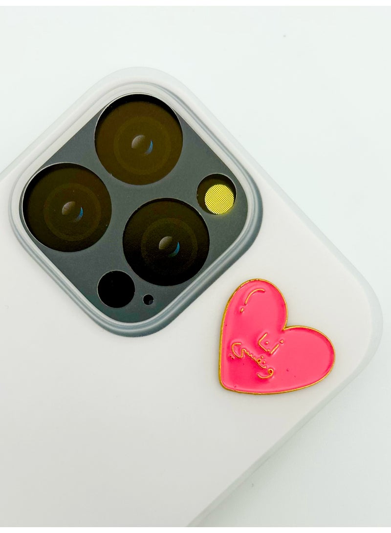 2 pieces of Metal stickers - Heart Me and Myself sticker and Bow Sticker Collection of Stickers - Premium Quality Metal - Image 2