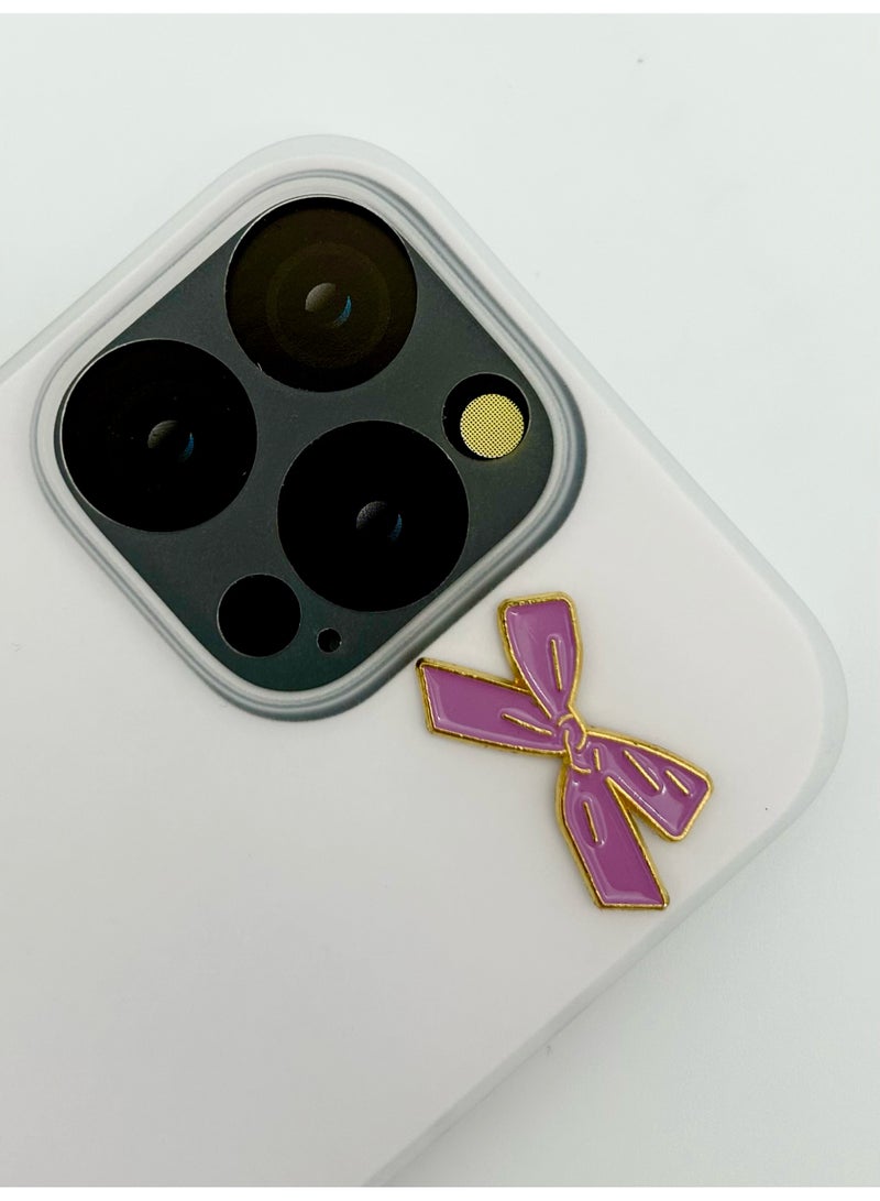 2 pieces of Metal stickers - Heart Me and Myself sticker and Bow Sticker Collection of Stickers - Premium Quality Metal - Image 3