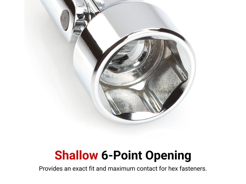 TEKTON 3/8 Inch Drive x 9/16 Inch 6-Point Universal Joint Socket | SHD18014 - Image 4