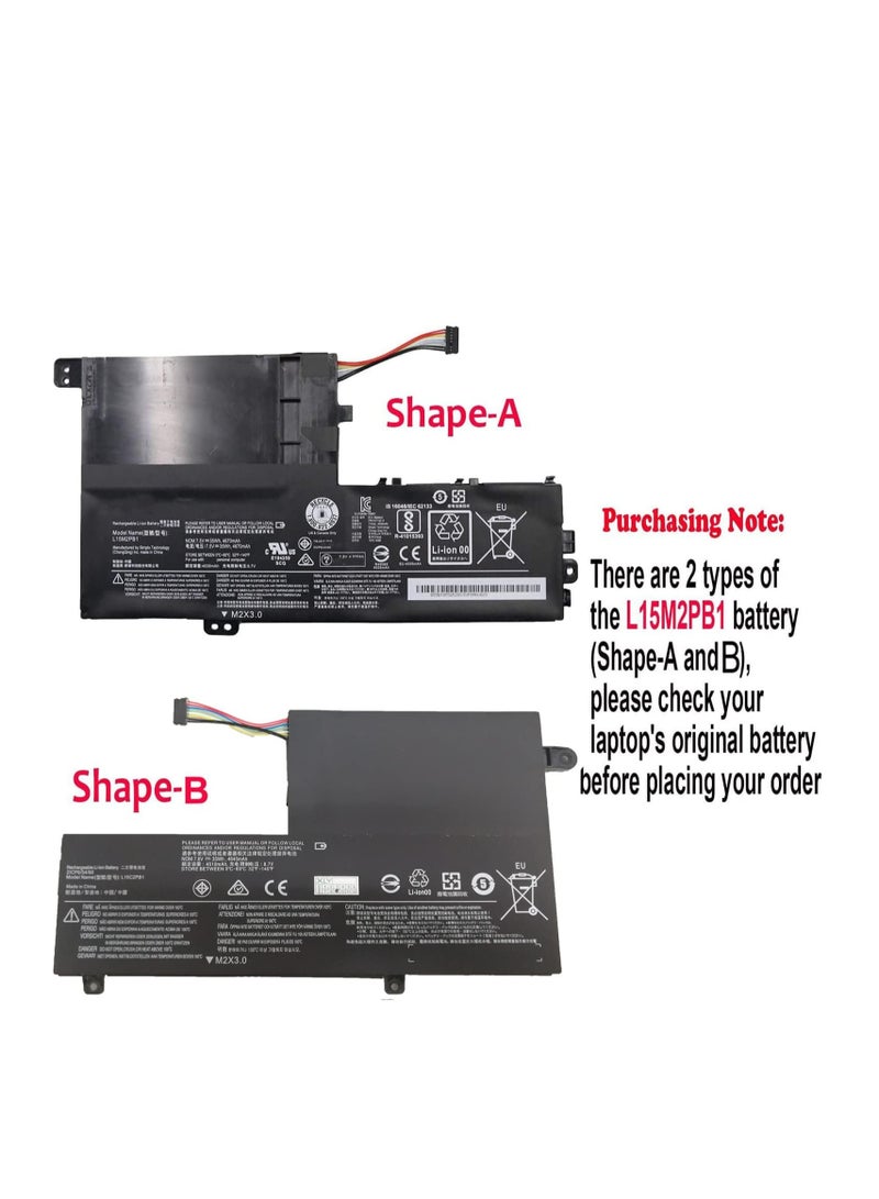 Replacement Laptop Battery L15M2PB1 L15L2PB1 L15C2PB1 L15M3PB0 L15C3PB1 for Flex 4 1435 1470 1580 IdeaPad Yoga 510-14AST 510-14IKB/14ISK 510-15 ISK/15IKB Series (7.5V 35WHr) - Image 4