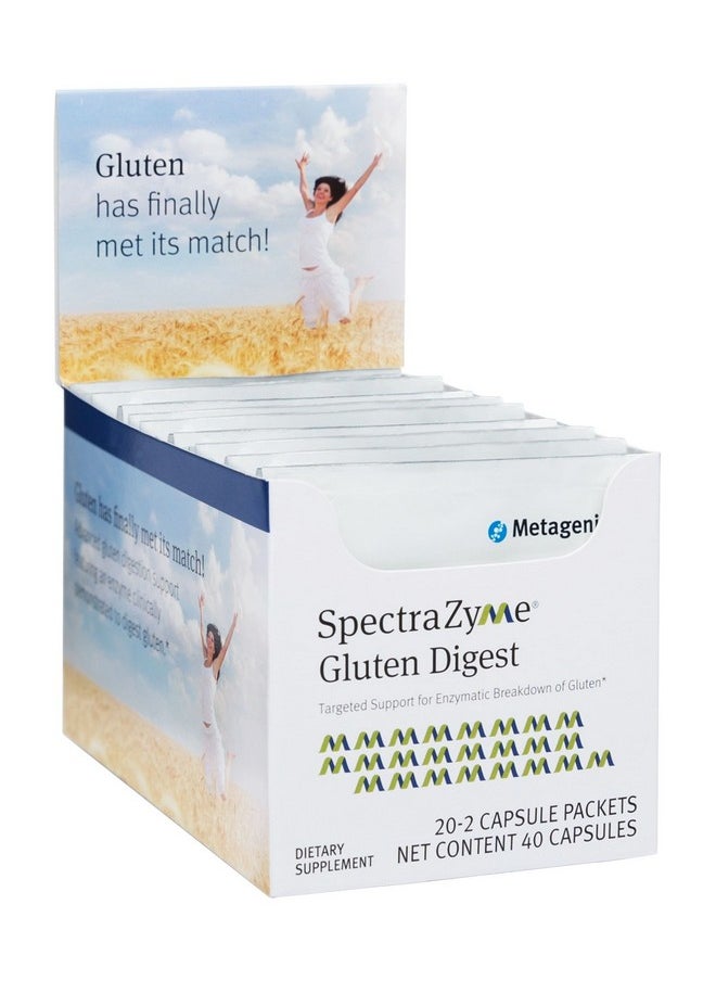 Metagenics - Spectrazyme® Gluten Digest Targeted Support For Enzymatic Breakdown Of Gluten* 20 Servings - Image 1