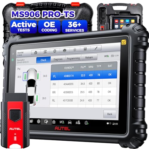 Autel MaxiSYS MS906 PROTS Scanner 2026 MS906 Pro TS Up of MS906 MAX MS906Pro MP900TS MS906TS MP900BT OE TPMS Code Bidirectional Scan Tool 3000 Test 36 Service DOIPCAN FD FCA - Image 1