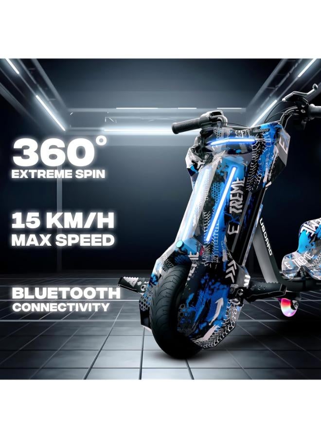 Wheel Drift Cart Drifter – Electric 3-Wheel Drift Go-Kart with LED & Bluetooth - Image 3