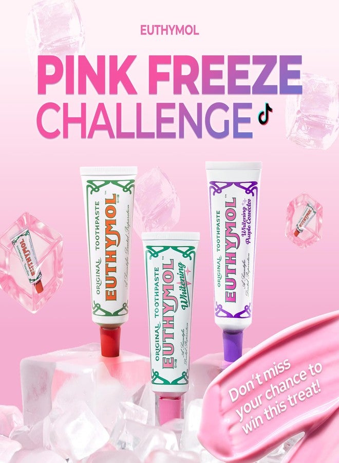 Euthymol مجموعة معجون الأسنان الأصلي EUTHYMOL للسفر (1.4 أونصة سائلة * 3، عبوة من 3) - هدايا صغيرة. معجون أسنان خالي من الفلورايد للأسنان الحساسة واللثة. منع رائحة الفم الكريهة، ومنع التسوس،. انتعاش يدوم 12 ساعة. - Image 2