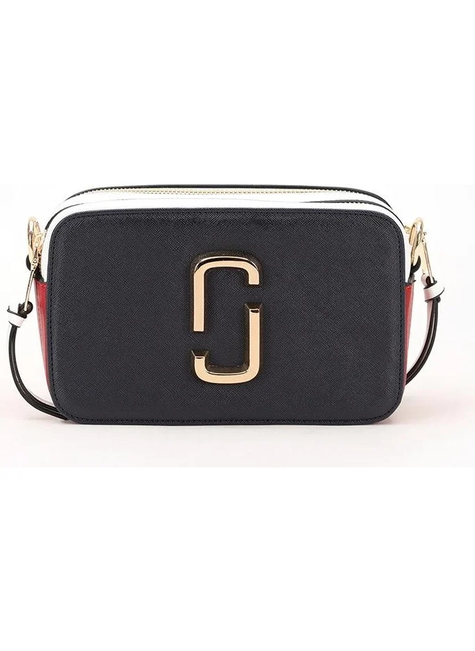 ليفيدور Navy Blue-White-Red Double Compartment Thick Strap Shoulder Bag
