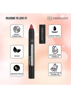 Matte Perfection Lip Crayon ; 2.4 Gm ; Vegan ; Alcoholfree ; ; Longlasting Formula ; With Shea Butter Cocoa Butter Jojoba Oil & Moringa Oil ; Hydrating ; Sleek Look (Brave Pink 10) - pzsku/Z26FBE8CBC0D3F8745A4DZ/45/_/1690019593/a1137e8a-2e5f-428f-bccb-43eea9a2c52f