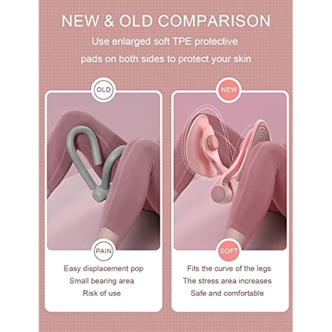 rayihni ماستر الفخذ، جهاز تمرين الفخذ الداخلي، جهاز تقوية الورك وقاع الحوض للنساء، مدرب للنساء بعد الولادة، معدات تمرين لليوغا في المنزل لفقدان الوزن - Image 5