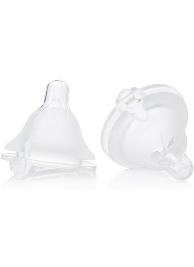 evenflo Evenflo Feeding Balance Plus Wide Neck for The Balance Plus Wide Neck Baby Bottles - Helps Reduce Colic - Fast Flow/X-Cut, 8 Months and Up (Pack of 2)  - Image 1