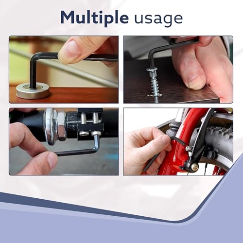 H9 9pcs Hex Allen Ln Key 8 inch Long Set, Heat treated, Ideal for Repair & Maintenance for Home & DIY Use. - Image 5