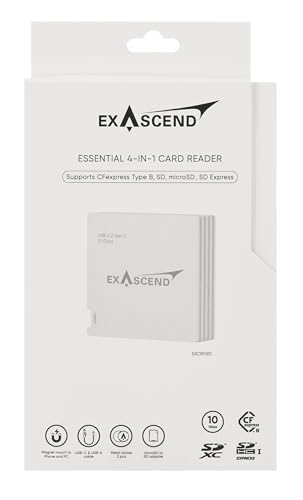 Exascend 4in1 CFexpressSDSD ExpressmicroSD Multi Card Reader 10Gbps USBC MagSafe to Mount on Phone and PC - Image 3