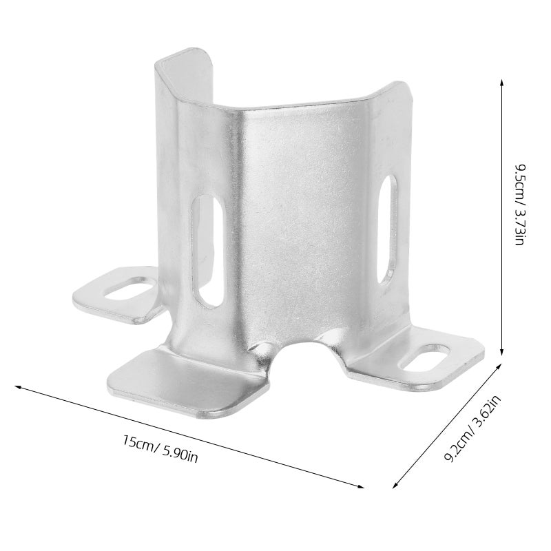 2pcs Galvanized Roller Door Bracket Support Axle Tube Holder Iron Material For -Term Use Easy Installation For Home Shop Factory - Image 3