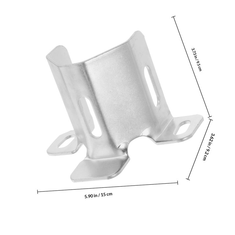 2pcs Galvanized Roller Door Bracket Support Axle Tube Holder Iron Material For -Term Use Easy Installation For Home Shop Factory - Image 2