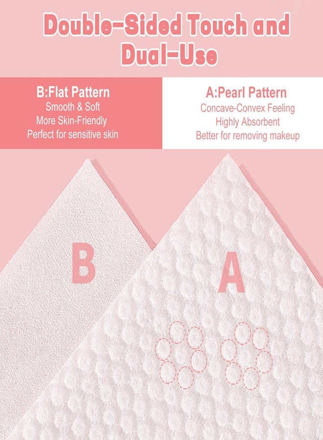 WMQL 100 Count Disposable Face Towel, Ultra Soft & Thick Washcloths, Biodegradable Facial Towels for Sensitive Skin, Makeup Remover Dry Wipes, Lint-Free Towelettes for Cleansing - Image 2