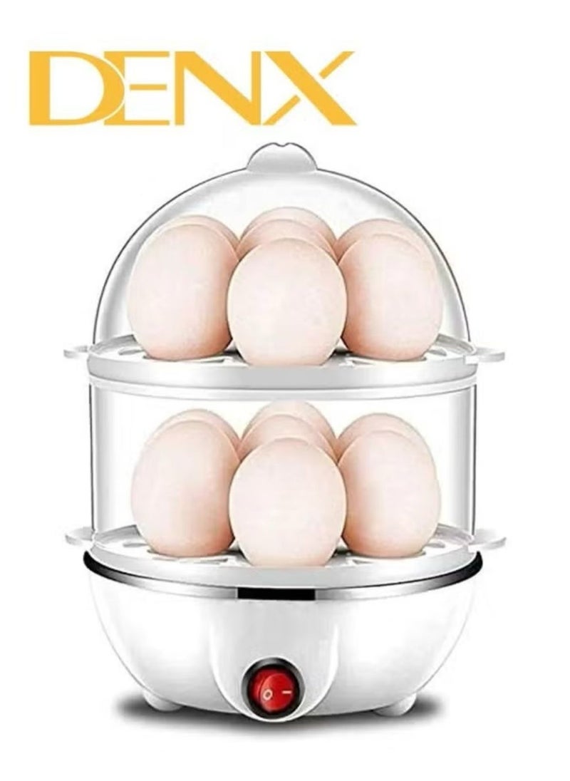 Denx Steam Egg Boiler Holds 14 Eggs, White - Image 3