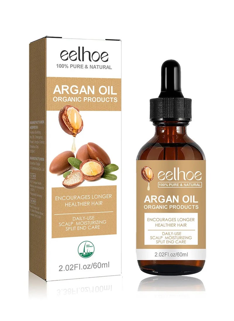 EELHOE Argan Oil Hair Conditioner Anti-Hair Fall and Hair Strengthening Soften Hair Ends Nourishing Massage Scalp Care  - Image 1