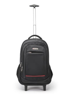 SENATOR Rolling Trolley Backpack Unisex Carryon Luggage 21 Inch Laptop Travel Suitcase Business Bag College Student KH8045 Black  - Image 1