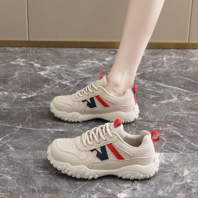 Wu Pin Pai Women's Hiking Sneakers 2025 New Autumn Waterproof Anti-Slip Lightweight PU Leather Casual Shoes - Image 4