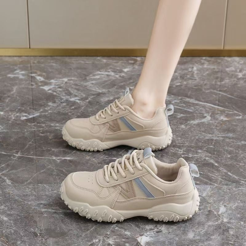 Wu Pin Pai Women's Hiking Sneakers 2025 New Autumn Waterproof Anti-Slip Lightweight PU Leather Casual Shoes - Image 1