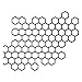 AuMoHall Honeycomb Hexagon Pattern Car Vinyl Decal Sticker Car Door Side Body Decoration Stickers 606 x 480 Black - Image 2