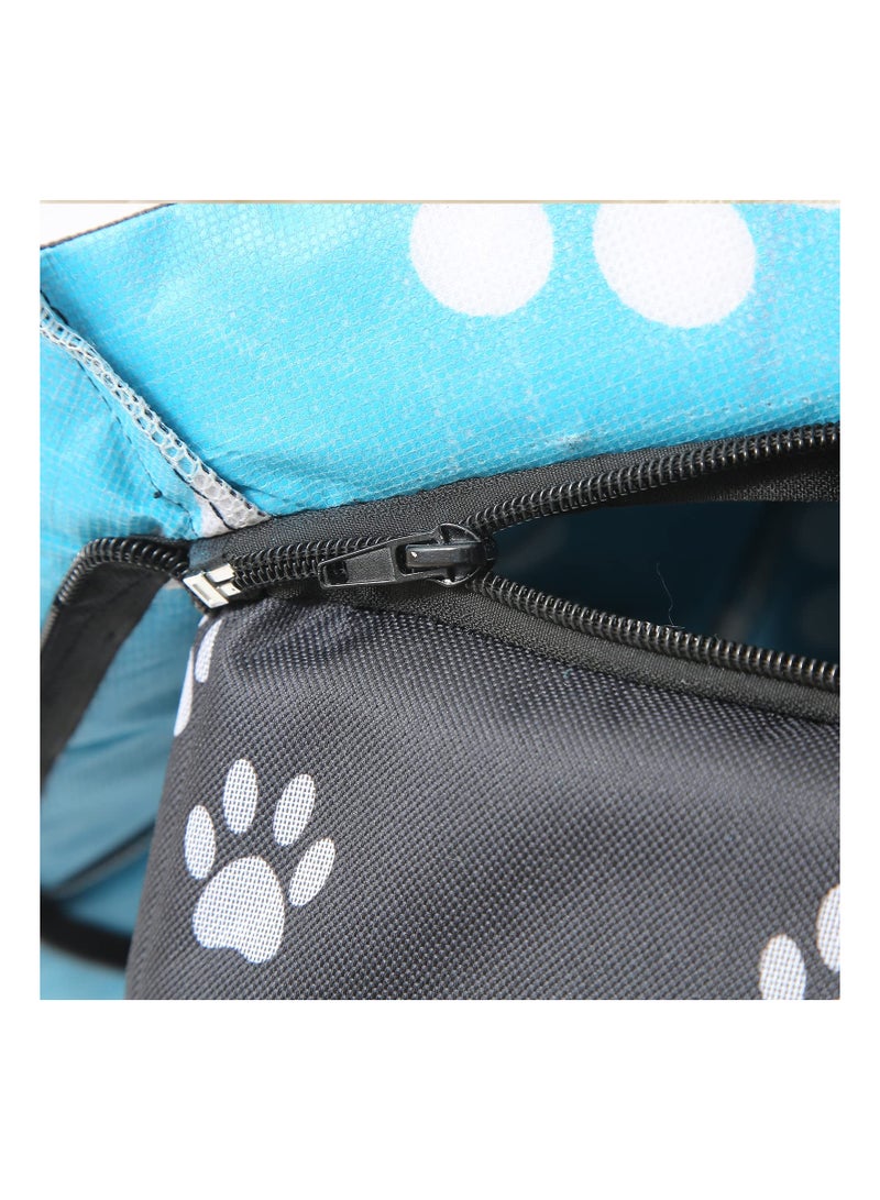 Cat Houses for Outdoor Cats，Weatherproof, Warm and Insulated Cat House with Transparent Curtain，Cat Tent，Pet House, Stray Cats Shelter (Black, Medium) - Image 5